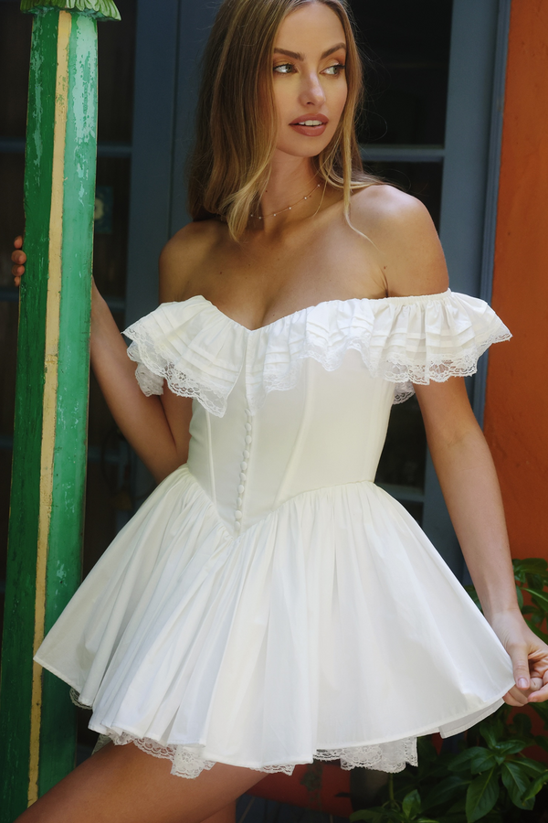 Juliette White Mini Dress