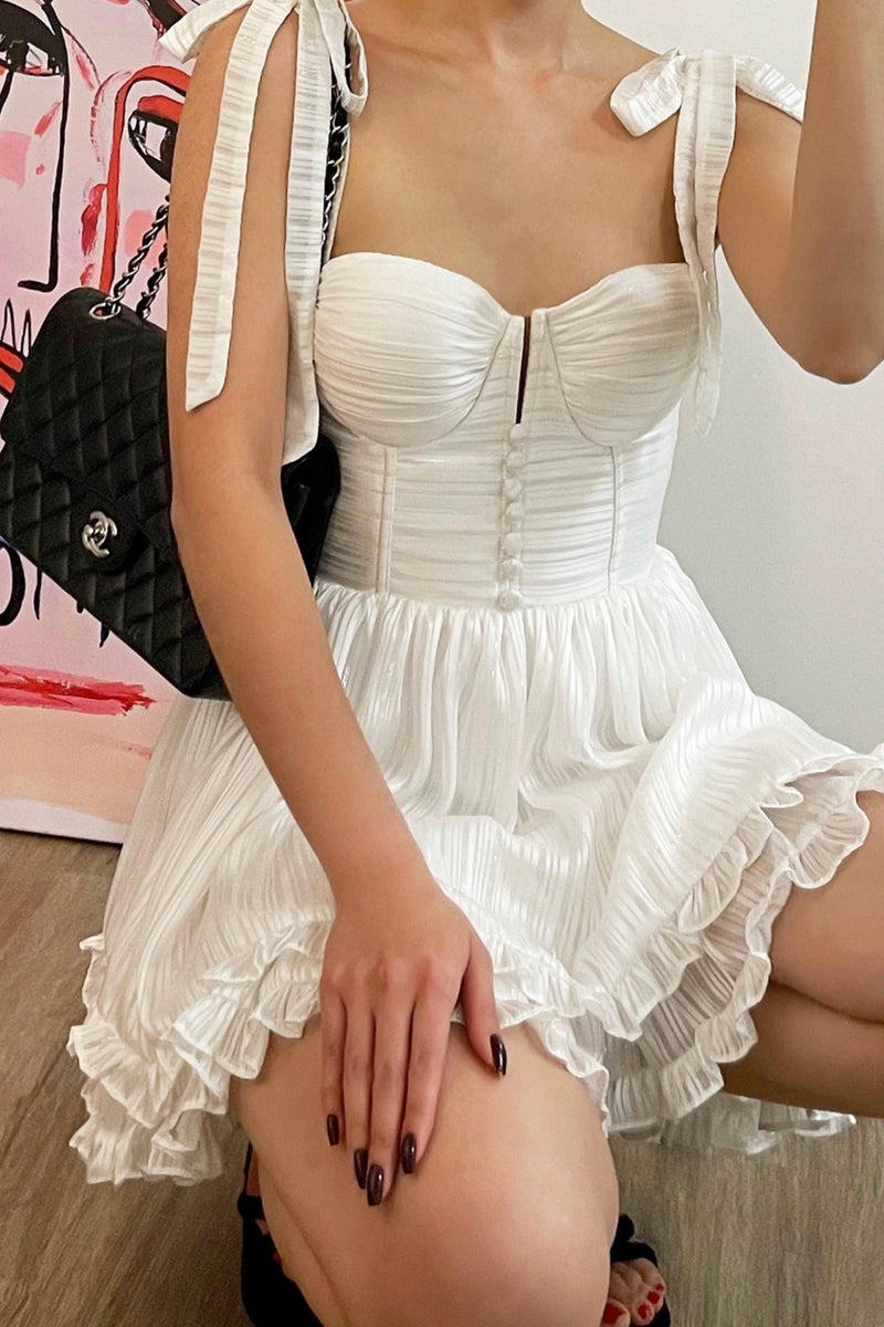 Fragrant Jasmine Mini Dress
