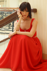 Flame Red Crop-top