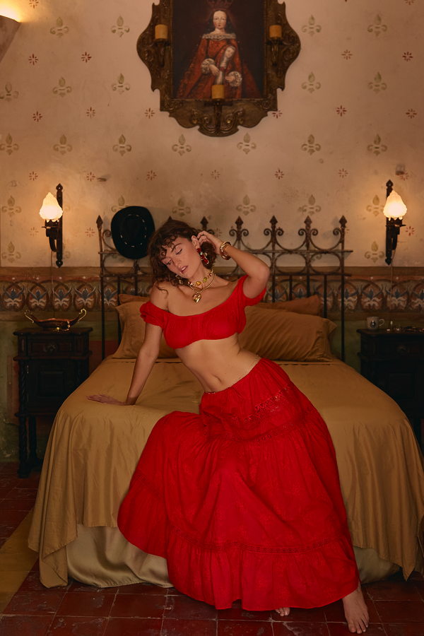 Vesper Red Matching Set