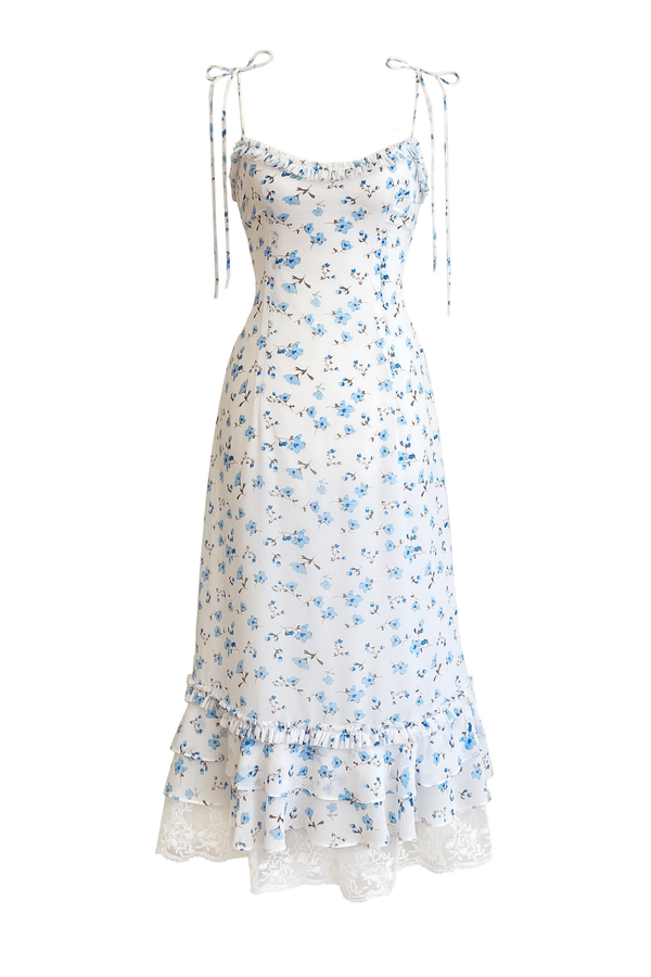 Capri Blue Midi Dress