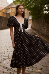 Diana Polka-dot Midi Dress