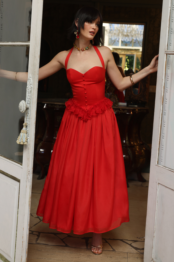 Cupid's Favorite Corset Red Top