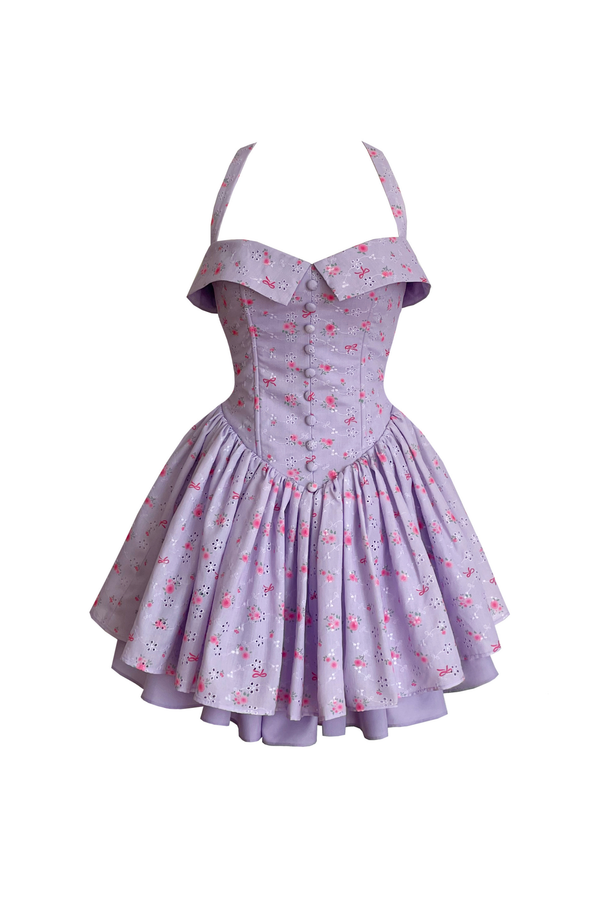 Sugar Plum Corset Mini Dress