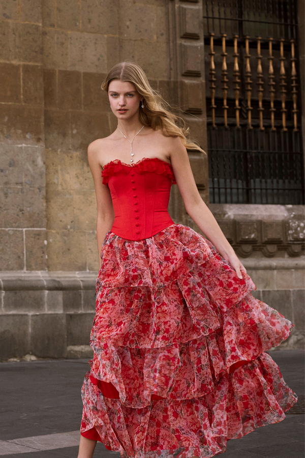 La Rosa Senorita Maxi Skirt