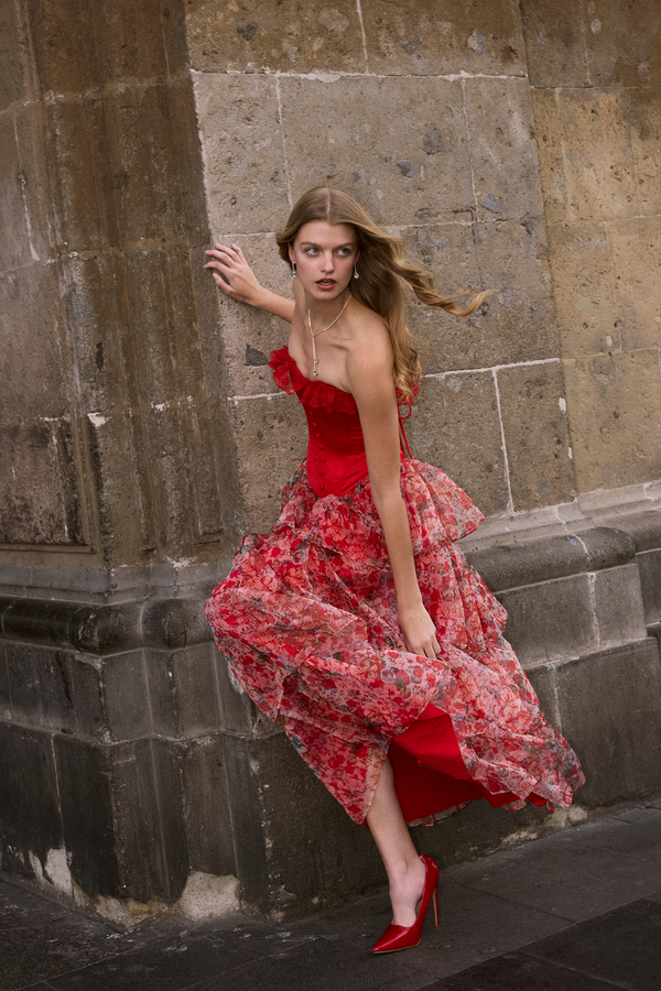 La Rosa Senorita Maxi Skirt