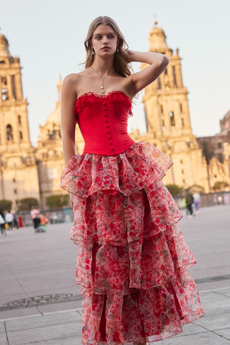 La Rosa Senorita Maxi Skirt