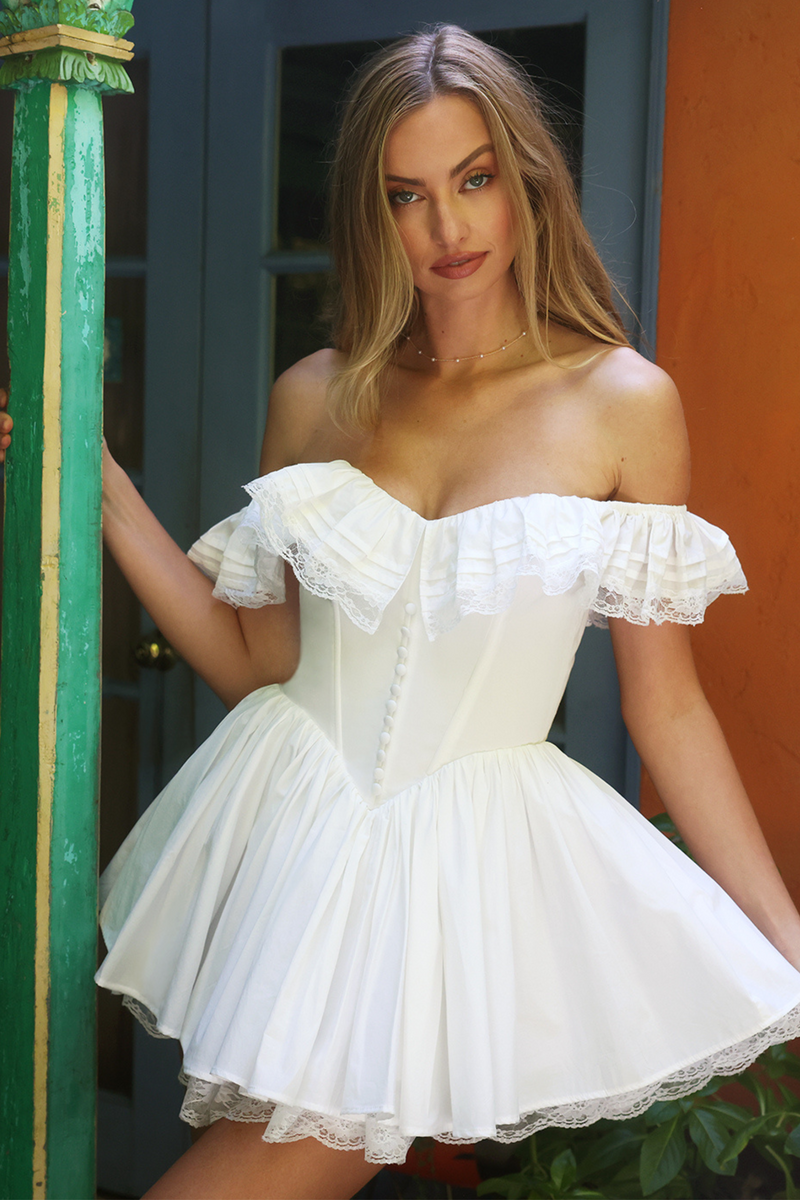 Juliette White Mini Dress