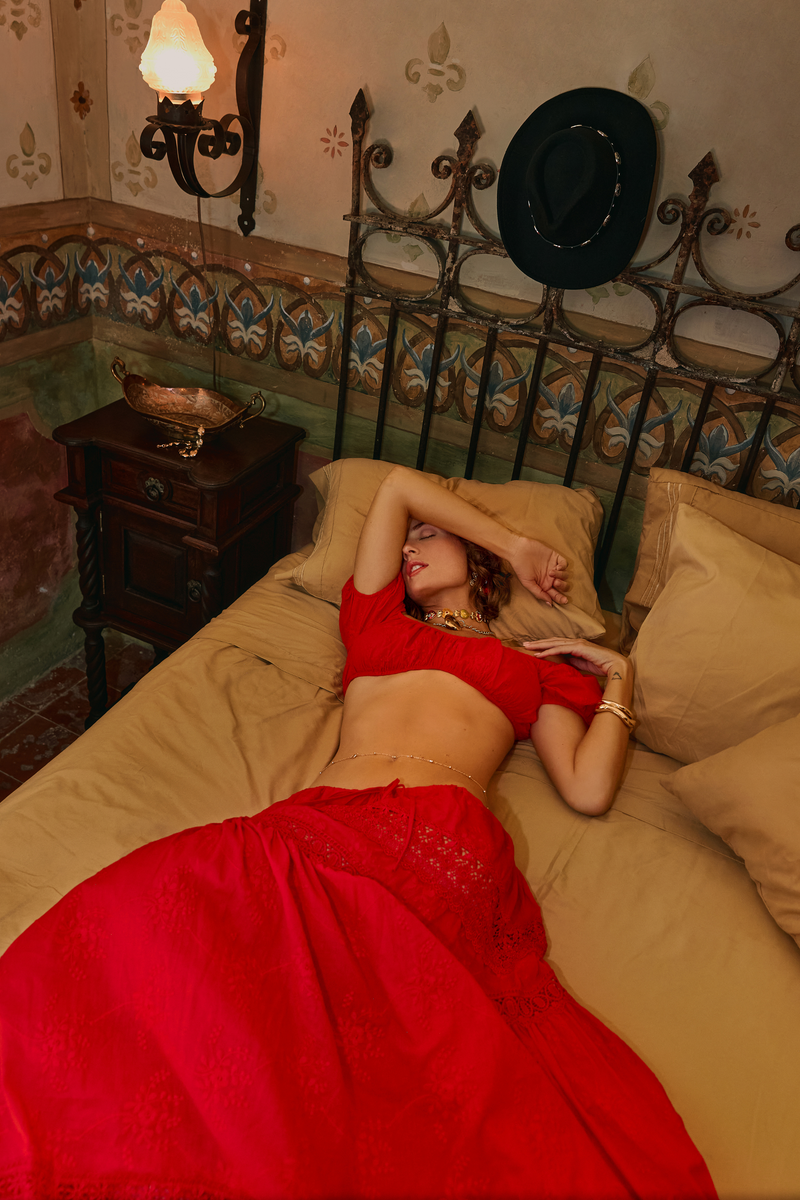 Vesper Red Matching Set