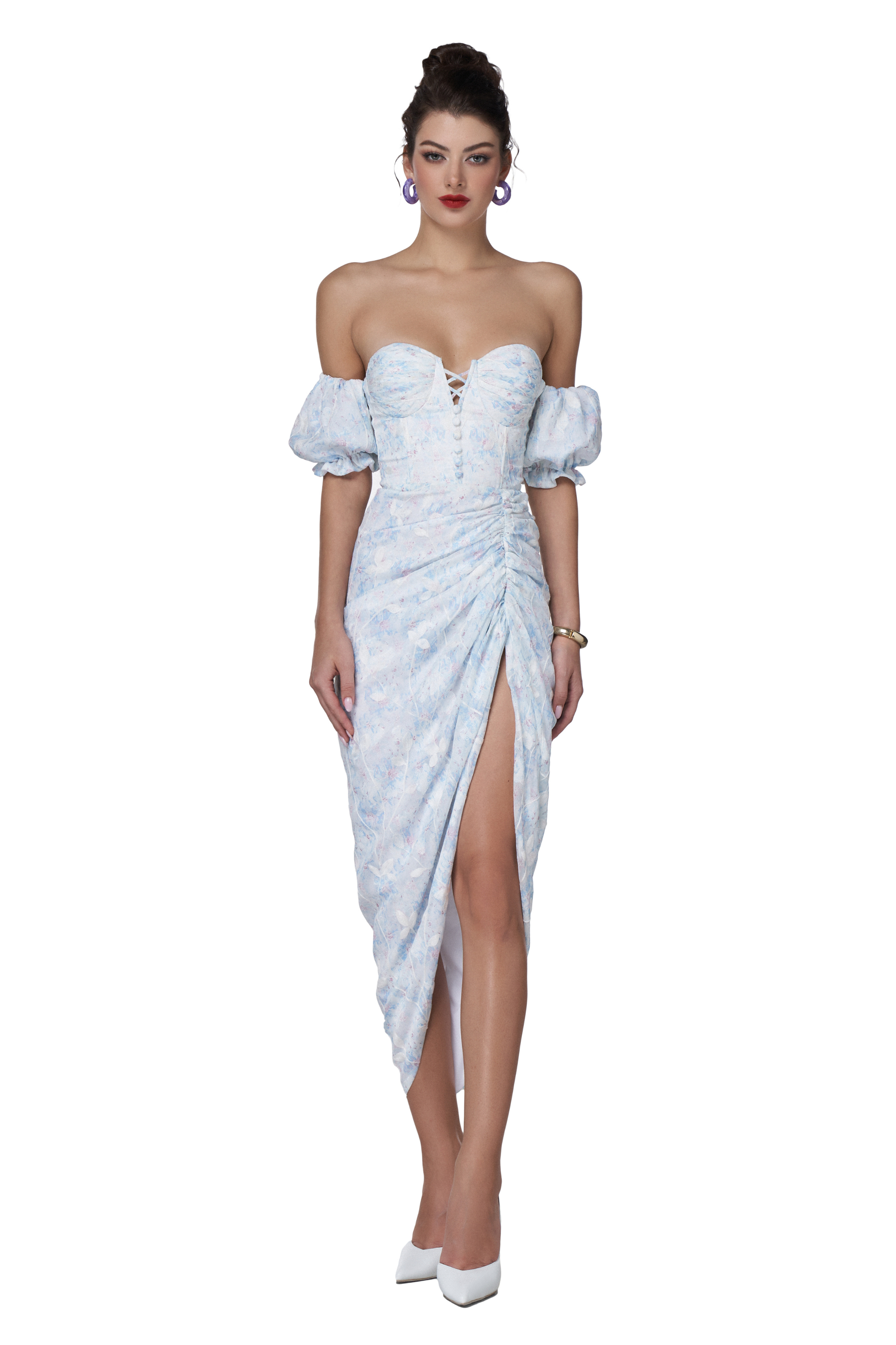 Forget-Me-Not Midi Dress