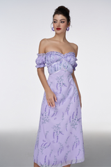 Miss. Wisteria Midi Dress