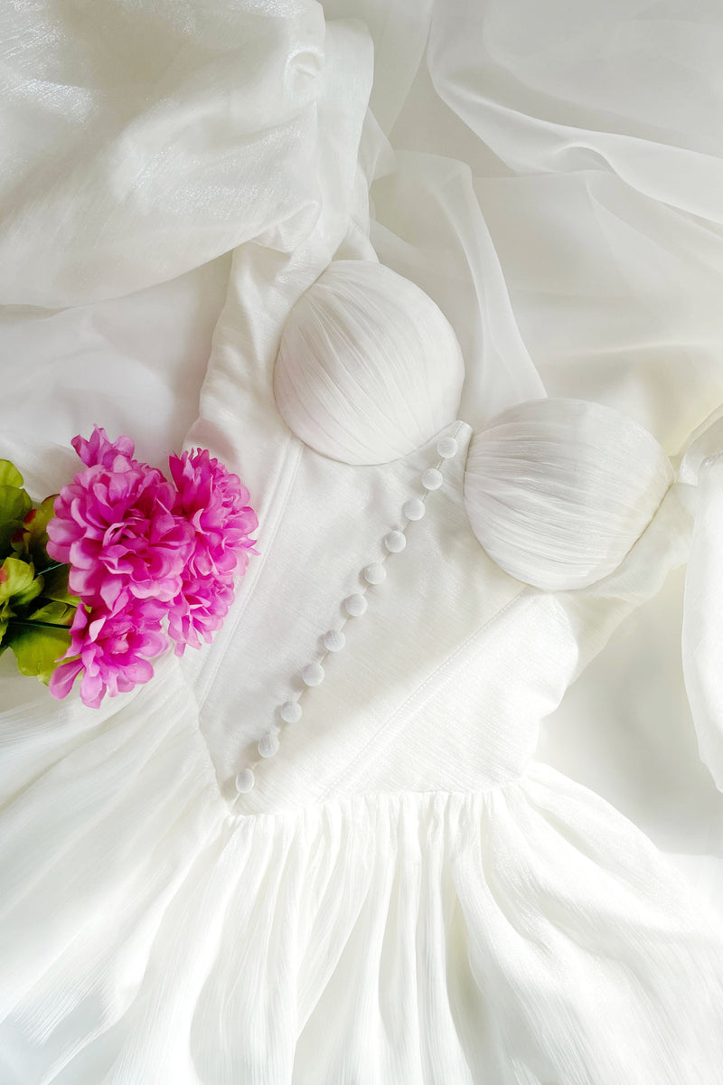 Bridal White Mini Dress